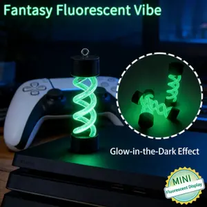 2 Pcs Luminous Fluorescent Ornaments, Self-glowing at Night, Long-lasting & Glare-free, Light up Instantly, Desktop/Car Ambient Decor, Festival Accent, Niche Collectible