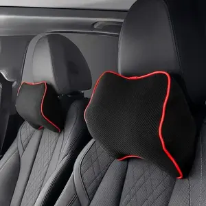 Car Headrest Neck Pillow Auto Car Neck Cushion Memory Foam Breathable Head Support Neck Rest Protector Automobiles Interior Vehicle