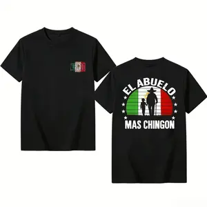 El Abuelo Mas Chingon Shirt, Mexico Abuelo Shirt Father’s Day Shirt, Cotton Graphic Tee, Father’s Day Gift for Dad, Tshirt for men