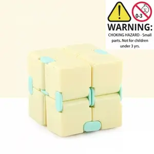 Macaron Color Series Multi-Color Cube Stress Relief Toy, Infinite Magic Cube for Kids Aged 5-6, Cube Puzzle Portable Carry-On Plaything