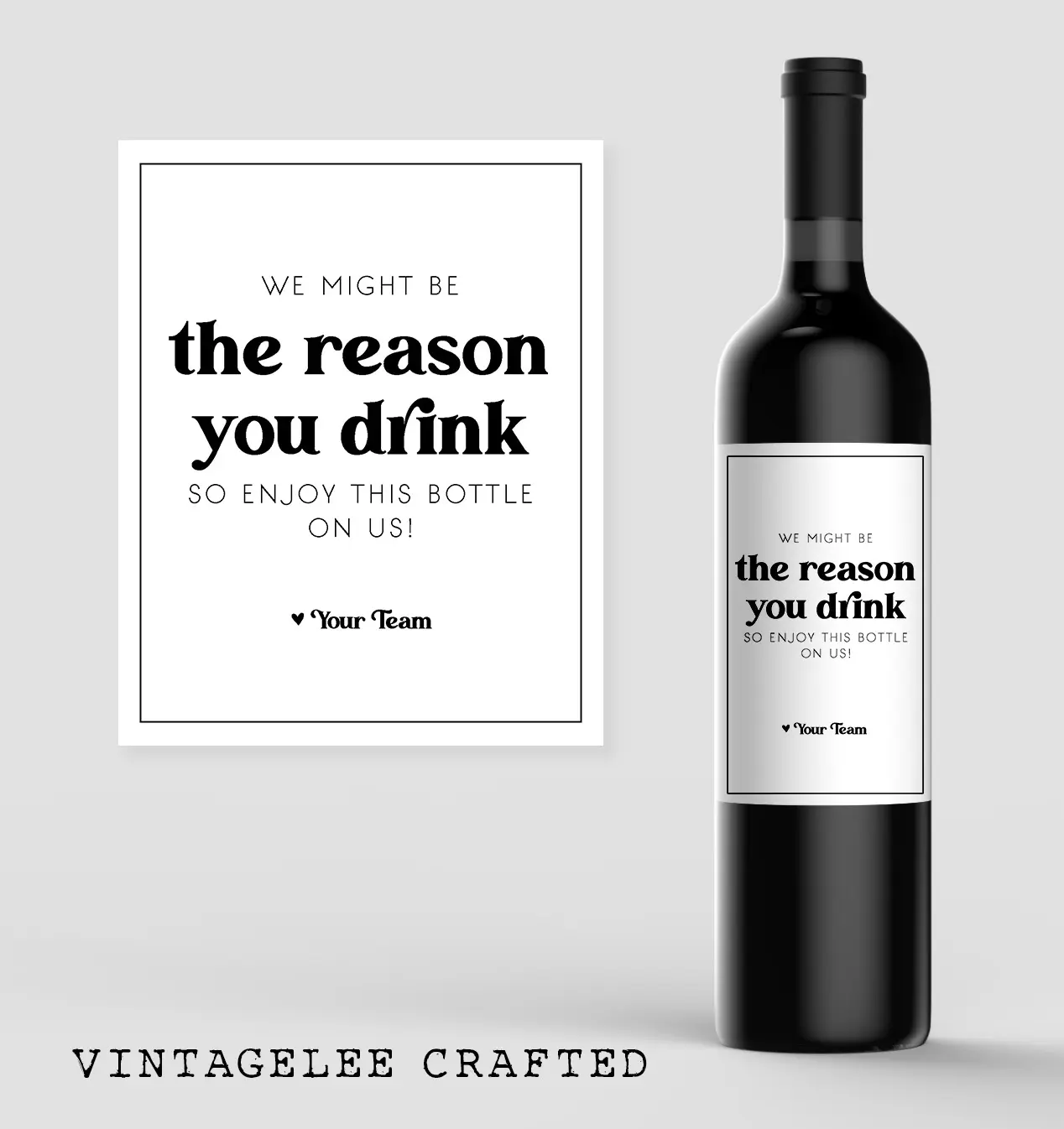 Gift for Boss, Bosses Day Wine Label, Boss Christmas Gift Wine Label, Custom Wine Label for Boss, Co-Worker Gift, Co-Worker Wine Bottle Label, Co-Worker Christmas Gift, Co-Worker Gifts Bulk, Custom Champagne Label for Boss