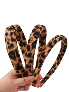 3pcs Leopard Print Fashionable Headbands for Women & Girls, Comfortable Non-Slip Padded Design, Perfect for Daily Wear & Stylish