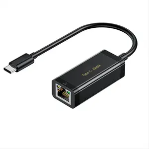 TYPE-C to Gigabit Ethernet Adapter USB-C 1000Mbps Network Card Type-C to RJ45 Network Card Lan for Notebook Driver-Free