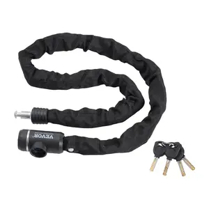 VEVOR Bike Chain Lock, TikTokShopBlackFriday, 3.94 Ft Combination Bicycle Chain Lock with 3 Keys, Heavy Duty Anti-Theft High Security Bike Locks, Perfect for Bike, Motorcycle, Scooter, Bicycle, Door, Fence or Gate, 10mm
