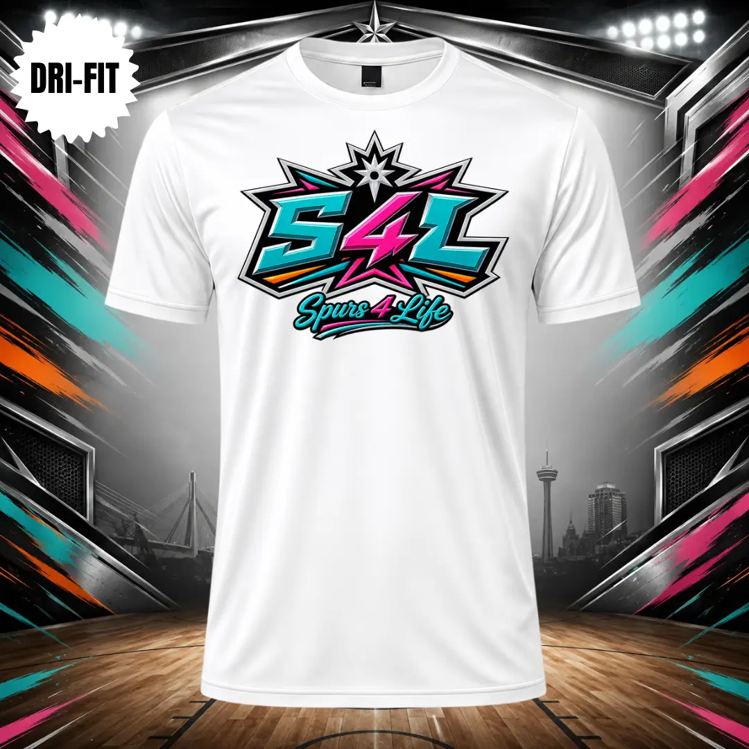 Spurs 4 Life Graphic Premium Dri-Fit Short Sleeve Tshirt
