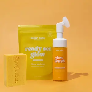 SugarBabySkin Glow Wash + Ready Set Glow Up Pads + Lemon Turmeric & Kojic acid Soap - Skincare Comfort