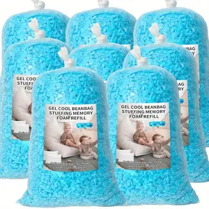 Bean Bag Filler Shredded Memory Foam – Soft Refill Stuffing for Pillows, Cushions, Dog Beds & Crafts (5/10/20/40LB)