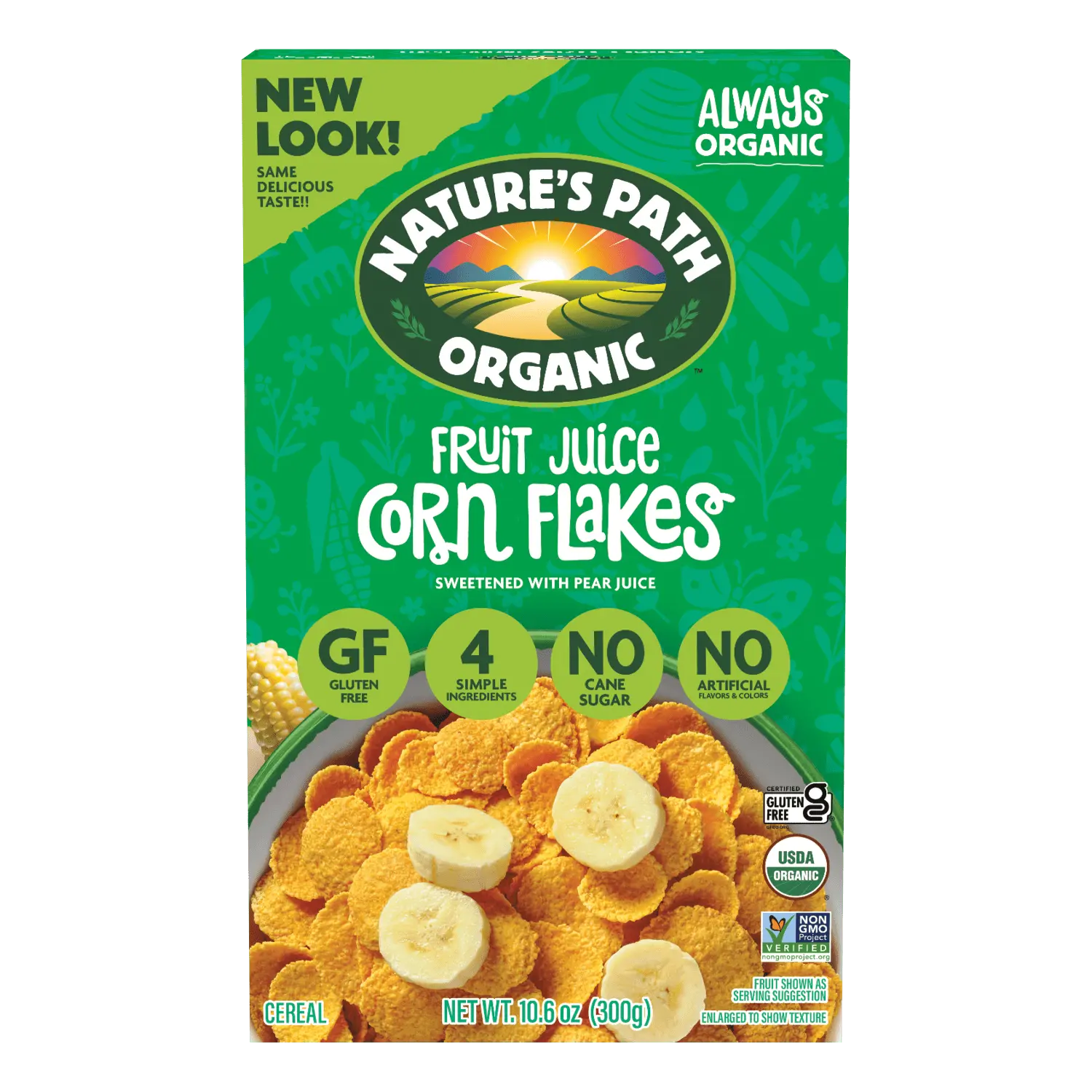 Nature's Path Organic Fruit Juice Sweetened Corn Flakes Gluten Free Cereal