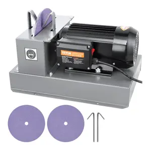 fathersdaygift VEVOR Lawn Mower Blade Sharpener, 1HP 750W Lawnmower Blade Grinder with 9-inch Ceramic Grinding Wheel, Powerful Bench Mower Sharpening Machine for High/Low Lift Blades, Gator Blades, Flat Blades