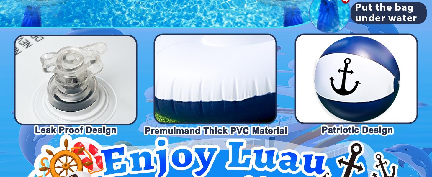 Large Inflatable Pool Games Volleyball Net Pool Float Set with 9" Anchor Ball, 2 Weight Bags & Yacht Design – Floating Swimming Game Toy for Adults, Perfect for Summer Water Sport Pool Party Large Inflatable Pool Games Volleyball Net Pool Float Set with 9" Anchor Ball, 2 Weight Bags & Yacht Design – Floating Swimming Game Toy for Adults, Perfect for Summer Water Sport Pool Party