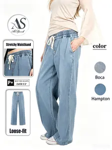 AtSpark High Waist Loose Fit Jeans – From Coffee Runs to Girls’ Night, Buttery Soft Wide Leg Denim with Tummy Control, No Weird Smell, Effortless Casual Outfit for Spring & Summer #OOTD #RelaxedFit #AtSpark Pants Basic Womenswear Bottom