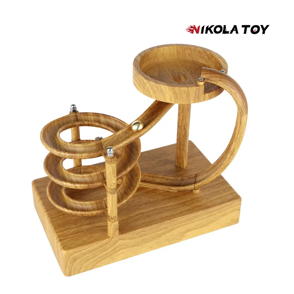 NIKOLATOY Plastic Perpetual Motion Machine - Kinetic Energy Desk Toy with Artistic Design, Visual Appeal, Modern Art Elements, Unique Stress Relief Function, Perfect Gift for Science Enthusiasts
