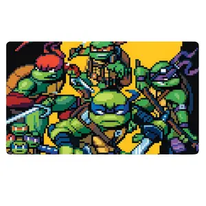 MTG x TMNT Heros In a Half Shell 8 Bit Playmat Gaming Desk Mat Funny Mousepad Trading Card Game Mat