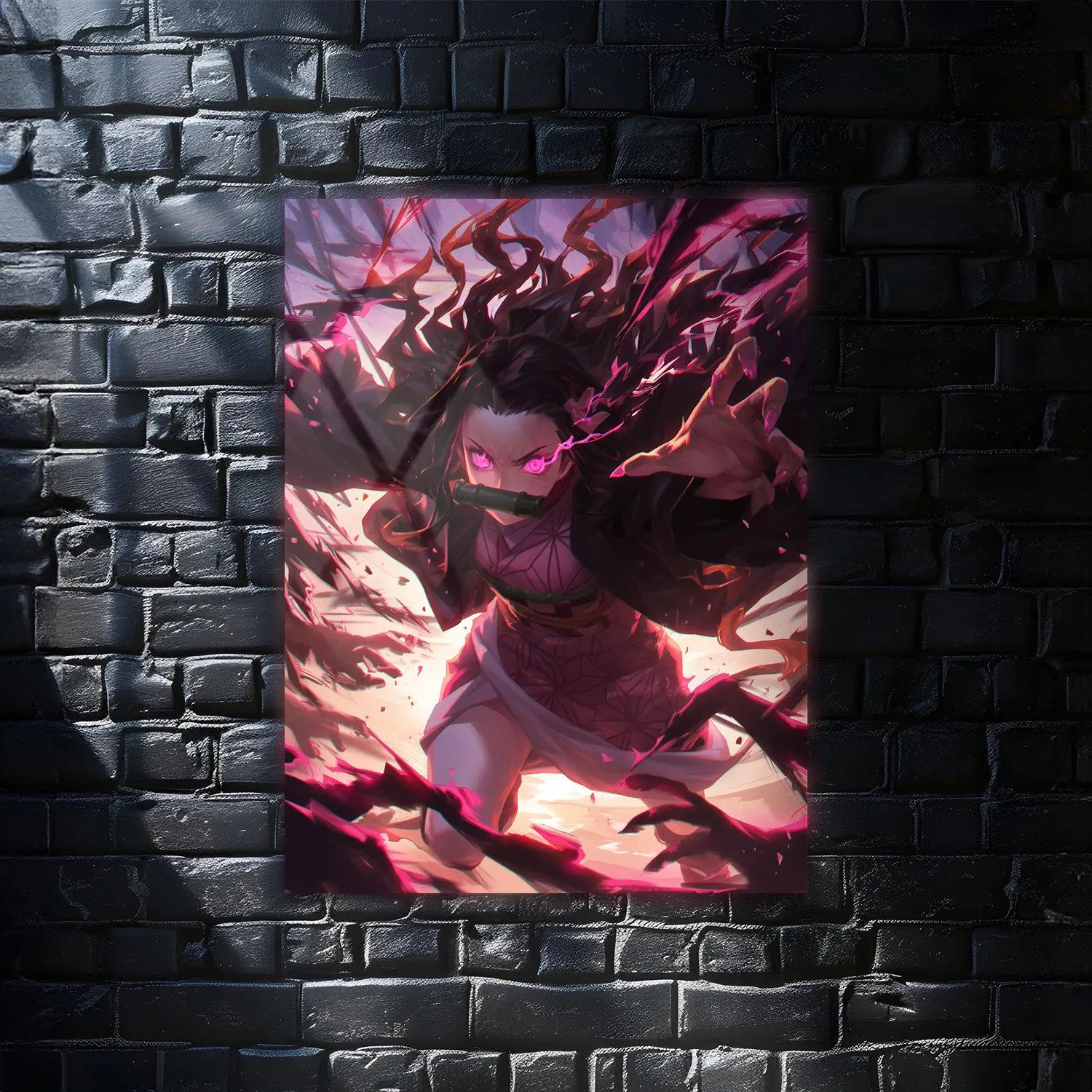 Nezuko Demon Slayer Anime Wall Art Poster, Modern Wall Art, Anime Gifts, Wall Decor