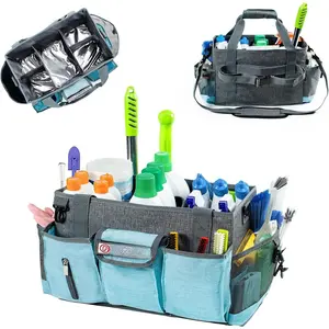 Large Cleaning Organizer for Cleaning Suppliers, 15" Professional Design with Handle, Wearable Cleaning Bag, Organized Storage for Housekeeping