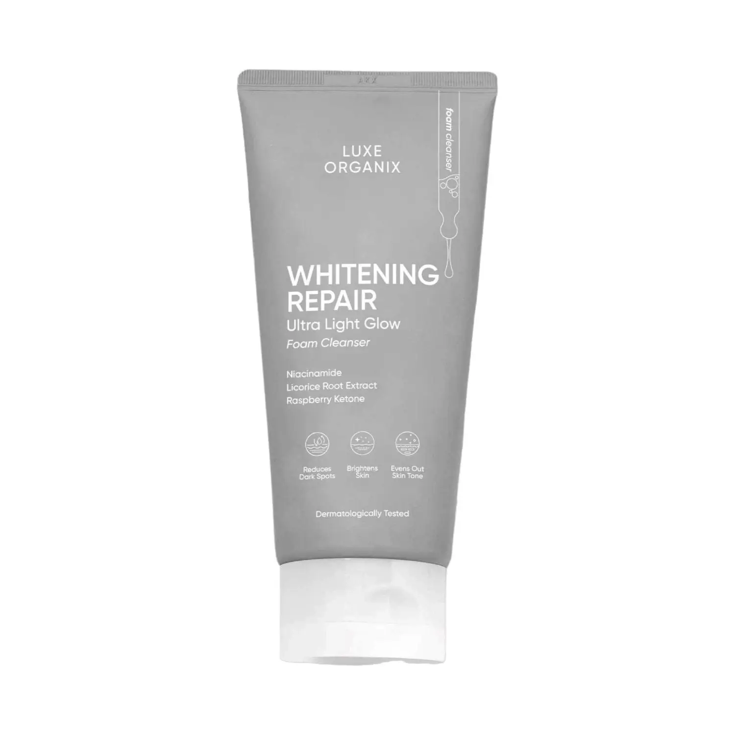 LUXE ORGANIX Brightening Repair Ultra Light Glow Foam Cleanser 150g
