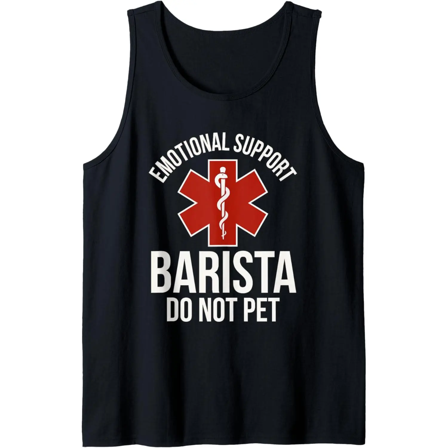 Men's Classic Sleeveless Sporty Sports Tank Top, Soft Breathable Cotton Fabric, Ideal for Daytime Barista & Emotional Support Use, Sporty Sports Tops