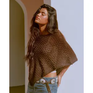 Hollister Open-Stitch Sequin Poncho
