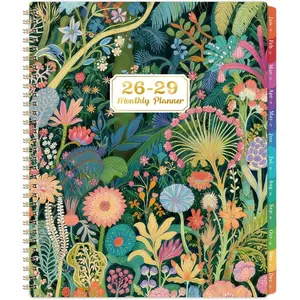 2026-2029 Monthly Planner - 3 Year Planner 2026-2029, Jul. 2026 - Jun. 2029, 9" x 11", 3 Year Calendar Planner 26-29, 36 Monthly Calendar with Tabs, Notes Pages, Inner Pocket - Tropical