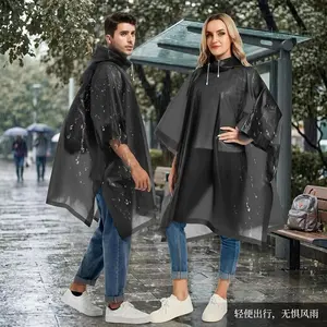 2 Pack Reusable Rain Ponchos for Adults - Heavy Duty Emergency Raincoat with Drawstring Hood Waterproof Survival Gear Perfect for Outdoor Hiking Camping Travel Fishing Festival Events Lightweight Portable Rain Protection