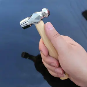 Mini Hammer Smashing Walnut Round Head Wooden Handle Hammer Car Escape Tool Hand Hammer Multi Function Mini Hammer