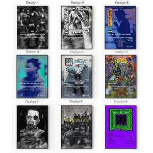 [Sale Up To 40%] [Unframe] Denzel Curry Album Posters, Hardcore Hip Hop Wall Art, Energetic Rap Bedroom Aesthetic Decor, Modern Album Cover Artwork, Gift for Fans