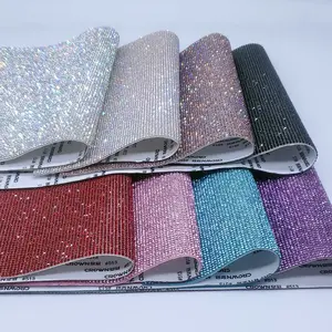 Self-Adhesive Rhinestone Stickers - 4860/9720 Premium 2.0mm A-Grade Sparkling Glass Crystals : Dense Coverage(20x12cm/24x20cm), Multi-Color DIY, Crafts & Home Decor for Fashion, Auto, Accessories, Parties