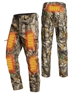 ANTARCTICA GEAR Hunting Heated Pants for Men with 12V 15000mAh Battery, Water-Resistant for Skiing, Hiking, Camping &Climbing