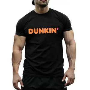 Dunkin' Donuts" Graphic Women's T-Shirt - 100%, Comfortable Round Neck, Short Sleeve with Stretch - Casual Black Tee for Daily Wear & More, Fitness Tshirt | Casual Style Shirt | 100% Tee