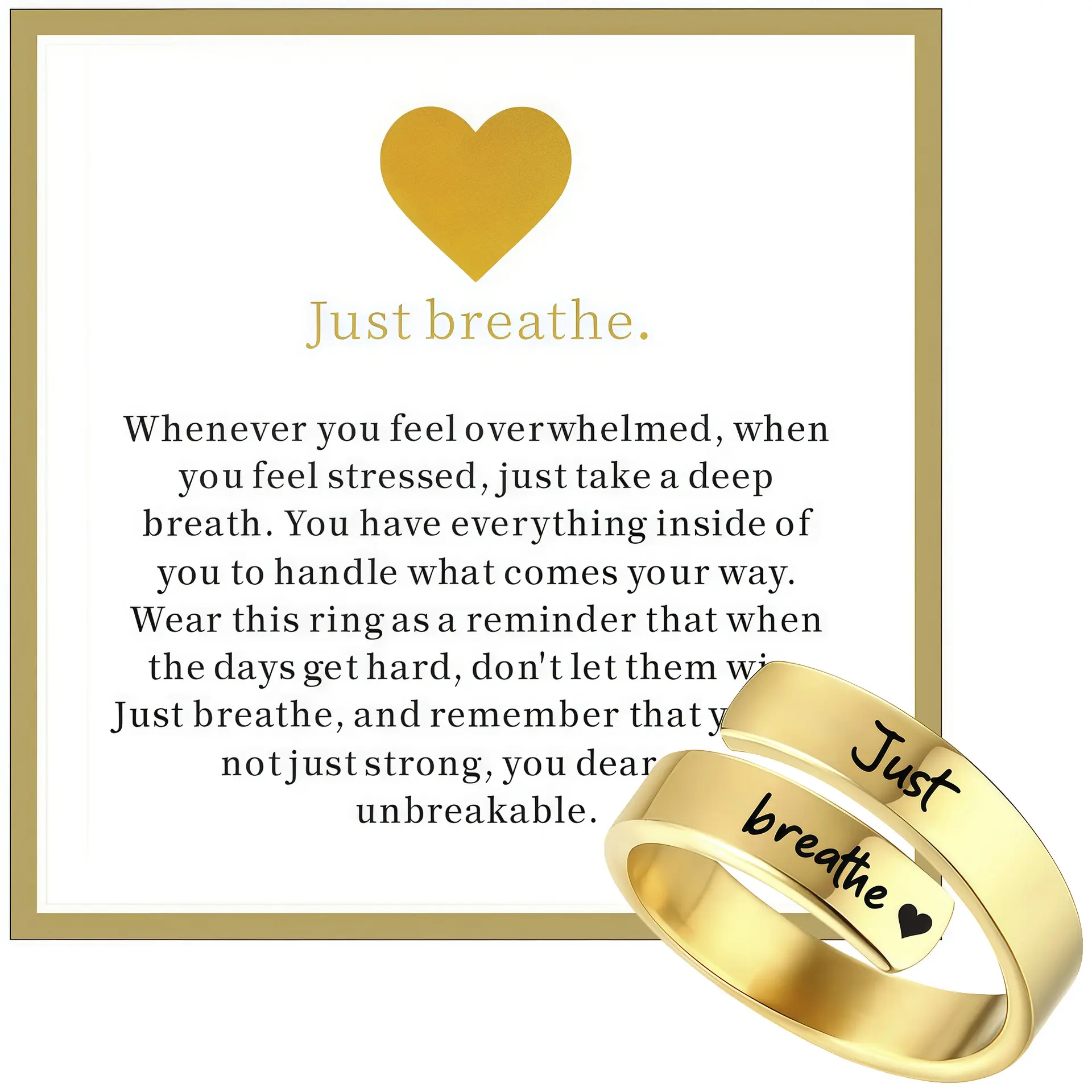 Love themed gold (including card)