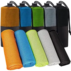 5 Pack Cooling Towels – Instant Cooling Relief, Stay Cool in Seconds, Perfect for Gym, Running, Camping, Beach & Summer Outdoor Activities reusable towel