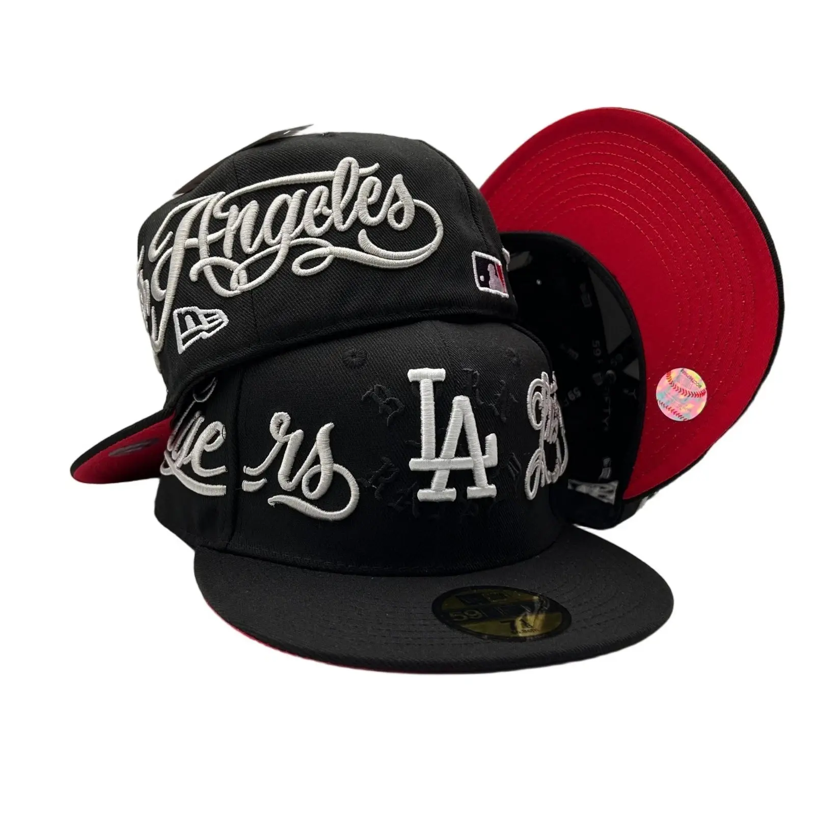 59FIFTY Fitted Baseball Cap, Flat Brim Hat with Embroidered Front Design and Premium Streetwear Style