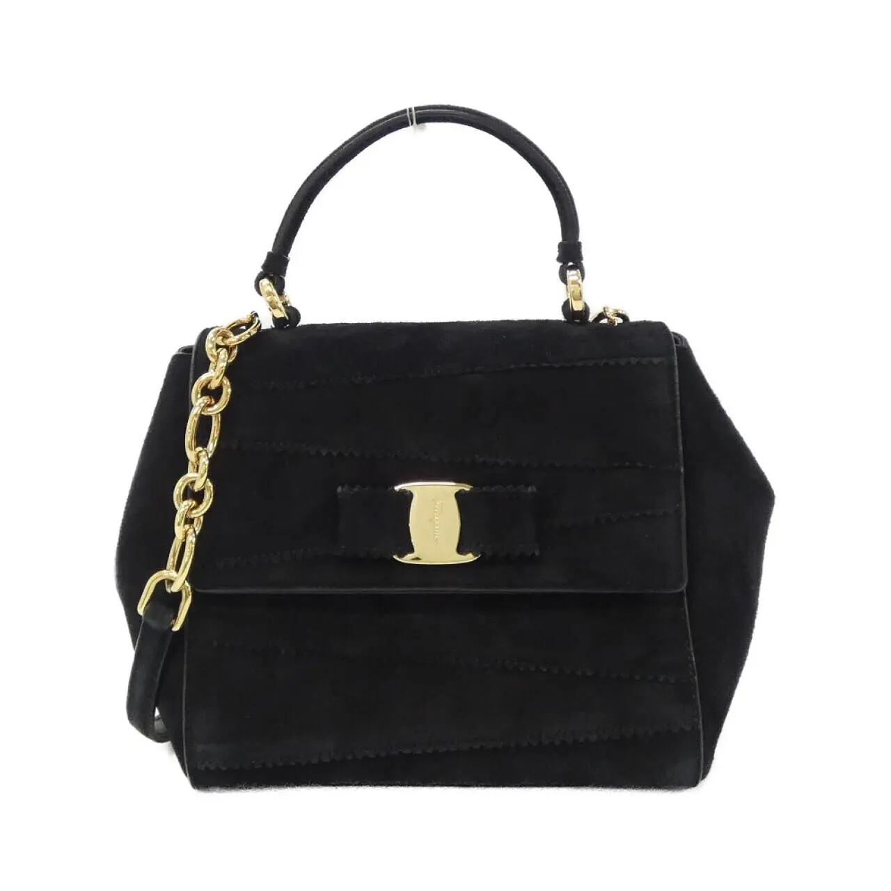 Pre-owned SALVATORE FERRAGAMO Suede Shoulder Bags Shoulder Bag
