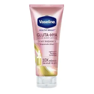 Vaseline Healthy Bright : Day & Night GLUTA-HYA Serum burst lotion Flawless Bright & Dewy Radiance for reducing dark spot for even toned skin, bright and glowing skin 300ml