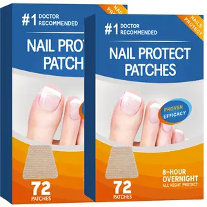 144 Pcs Nail Repair Patches, Extra Strength Toenail Renewal Fungal Repair Patches, 8-Hour Overnight Ingrown Correction Nursing for Fungus Damaged & Discolored Appearance Nails