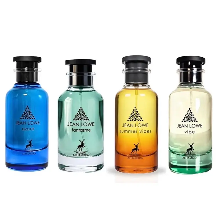 Jean Lowe fragrance bundle - Azure + Vibe + Summer Vibe + Fantasme - 3.4 fl.oz, 100ml