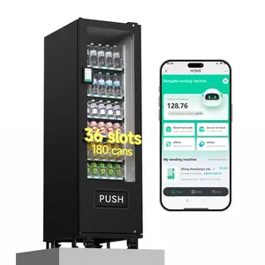 PACAU Commercial Vending Machine, Vending Machine Snacks and Drinks Combo with Credit Card & NFC Cashless Payment, Snack Drink Vending Machine for Offices Malls Schools, Wide Variety Easy Operation