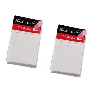 12 Pack of 96 Nail Art French Manicure Tip Guides Stickers