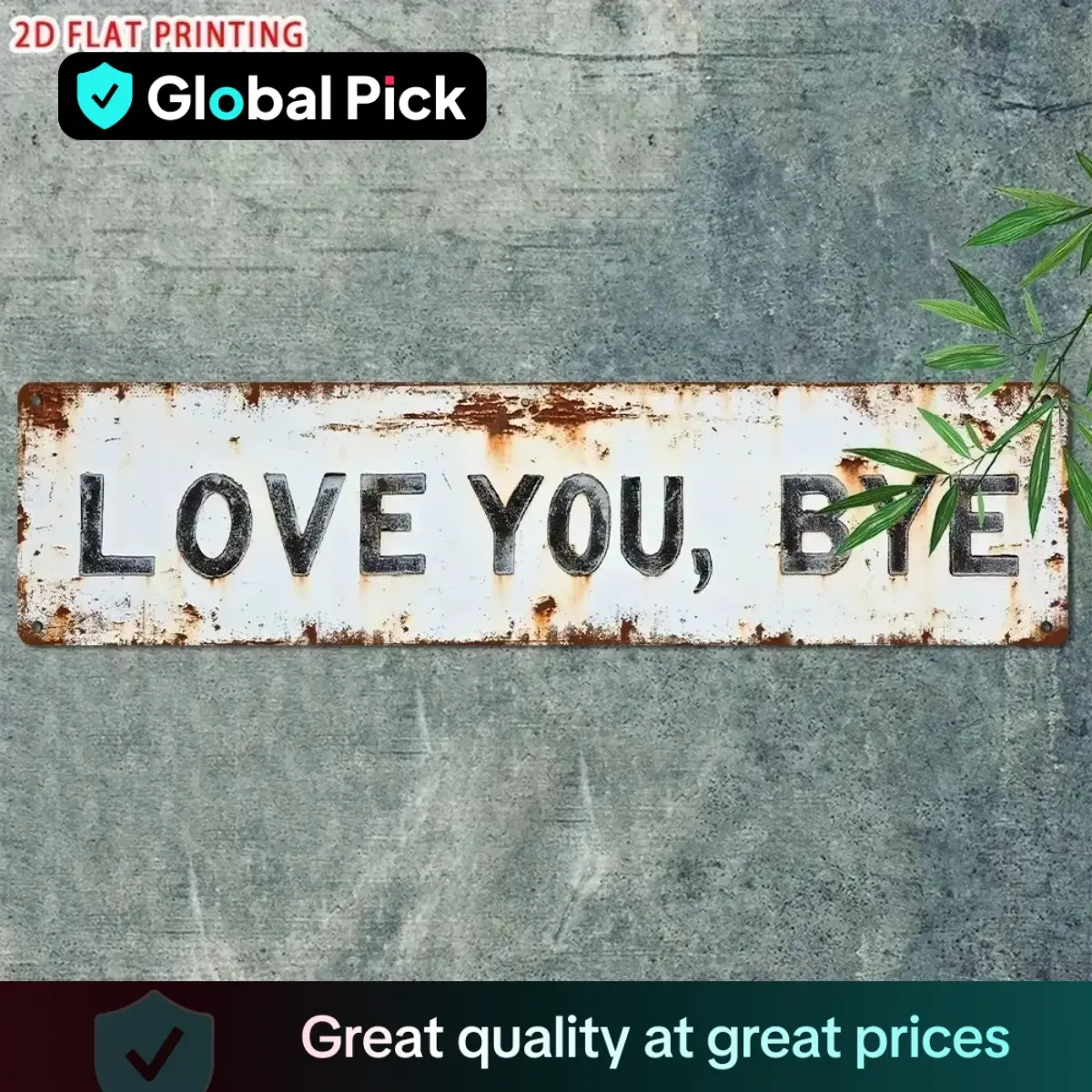 Vintage Style Metal Sign Wall Decor with Letter Pattern, Decorative Wall Art Decor for Home, Bar, Cafe & Garage Decor, Home Decoration for Holidays, G