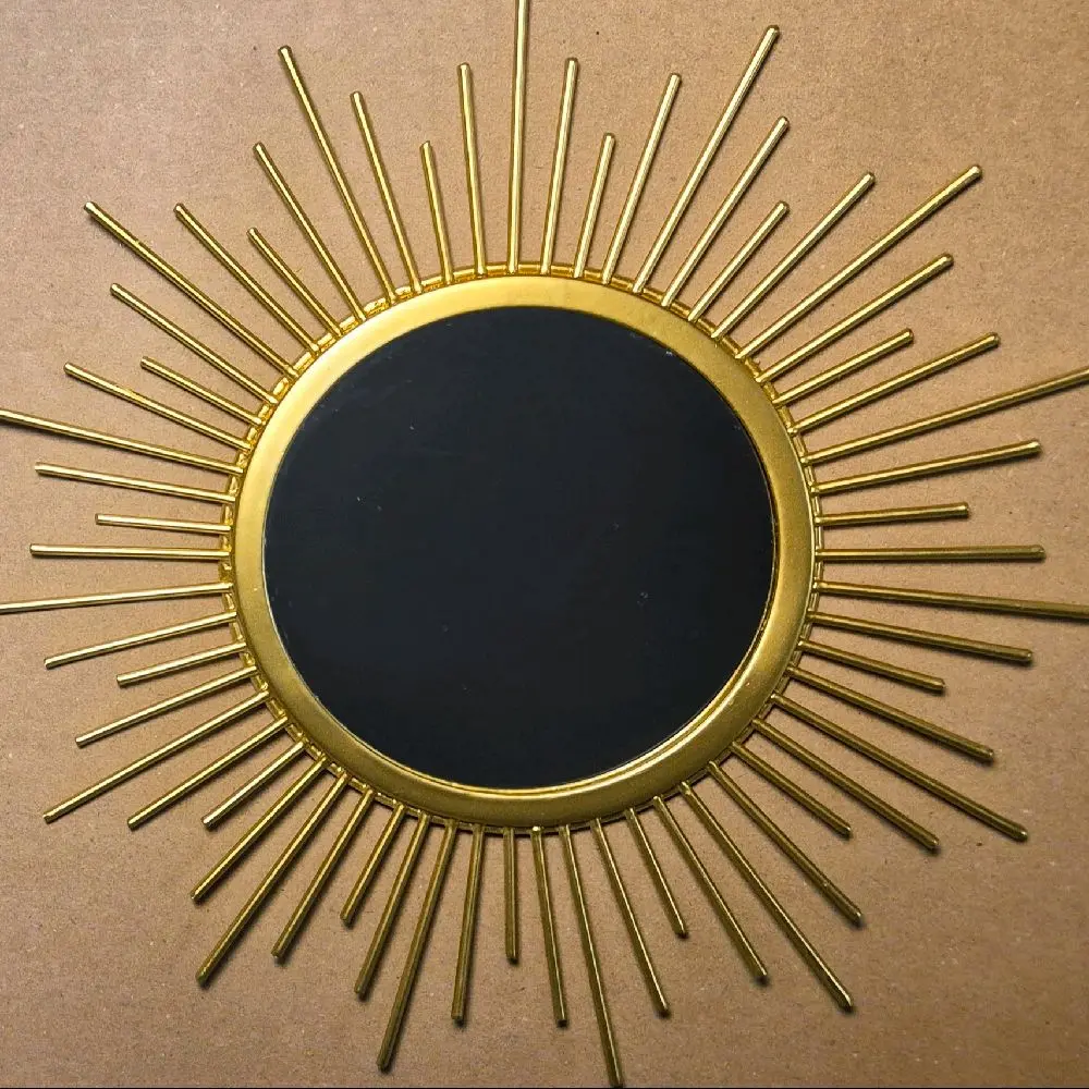 wall decor Gold sun mirror