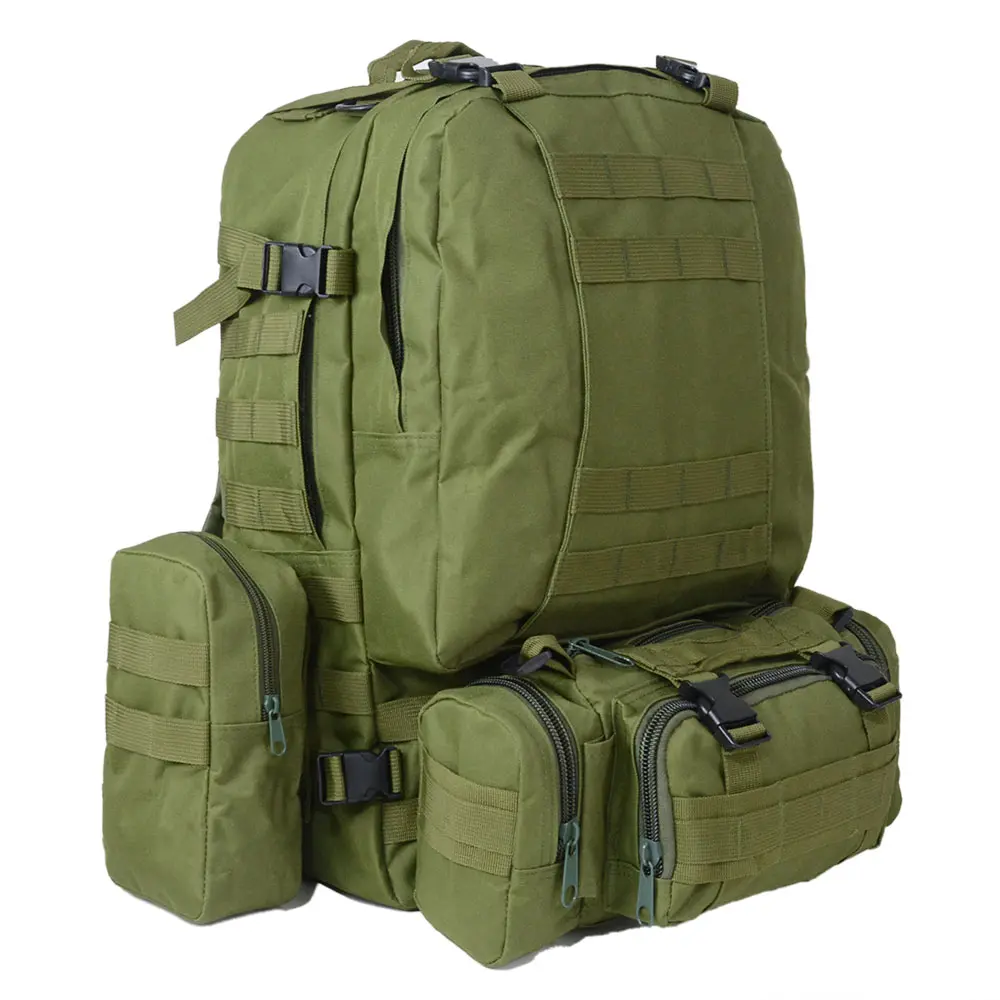 Large 55L backpack, outdoor multifunctional set including a hiking pack, cycling bag, and dedicated dual-shoulder backpack for outdoor sports.