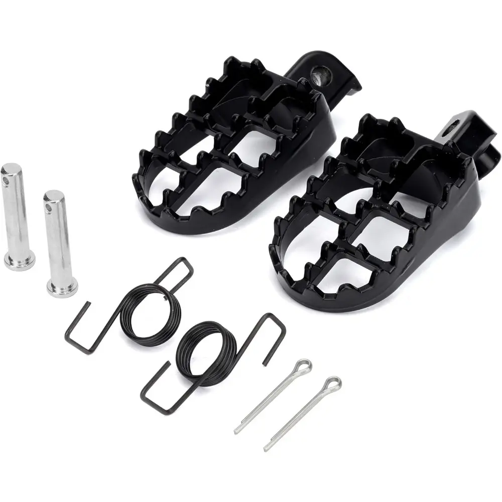 Motorcycle Rear Footrest Foot Pegs Pedals, Motor Parts Accessories for 50CC, 70CC, 90CC, 110CC, 125CC Dirt Pit Bikes & PW50, PW80, TW200, XR50R, CRF50, CRF70, CRF80, CRF100F Models