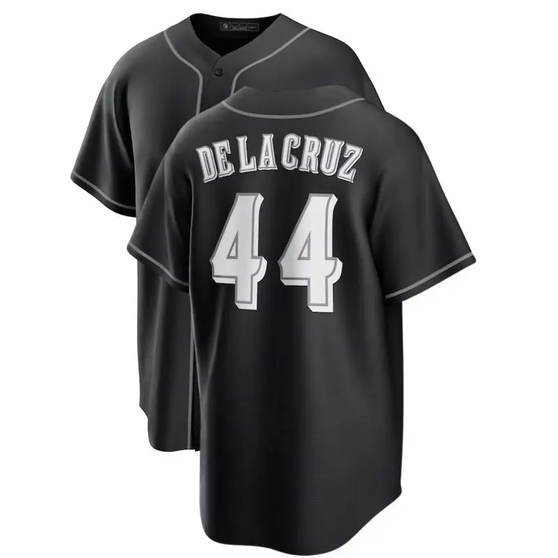 E-Elly De La Cruz #44 Black Baseball Jersey Shirt, Baseball Lovers Jersey, Sport Fan Outfit, Gift For Her, Gift For Him Fan Tee Jersey Men's,  Baseball Jersey  Full Album TeeTour 2025 Shirt Gift For Fans Men Women