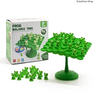Creature Crash Frog Balancing Plastic Blocks Tower Game, Mini-Sized Observation Strategy Board Game for Ages 12+, Mother's Day Parent-Child Board Family Gift, Board Family Games,summervibes
