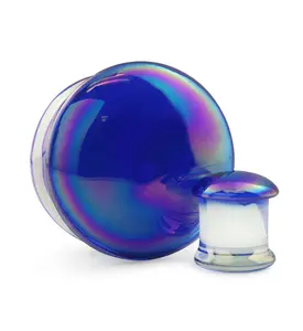 Oil Slick Glass Plugs