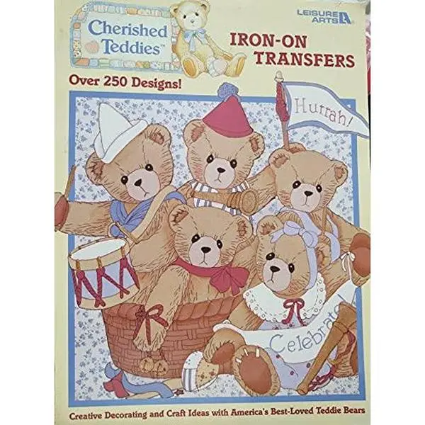 USED Book - Cherished Teddies Iron-On Transfers by Leisure Arts (Paperback)
