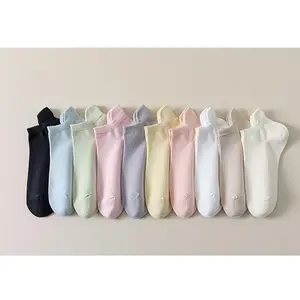 Women's Solid Color Cartoon Ankle Socks 1 Pair, Breathable Comfort Casual Sports Socks