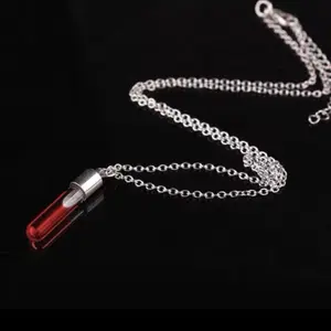 Blood vial necklace/ bound lovers Design Accessory Jewelry Chain