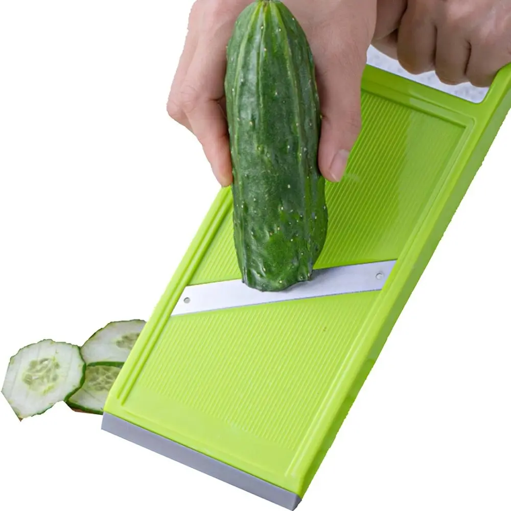 Handheld Potato Slicer & French Fry Cutter, Stainless Steel Manual Vegetable Slicer, Easy Grip, Ideal for Chips, Homemade Fries, Carrots, Zucchini