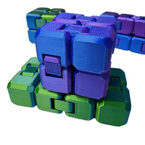 3D Printed ExpandedSensoryFidget toy Infinity Flip Cuberelieving, suitable for adults and kids, perfectas a gift or Christmas present!